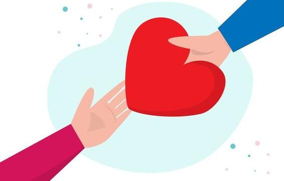 volunteers-stylish-and-abstract-team-help-charity-and-share-hope-caring-for-community-love-and-good-spirits-help-poor-homeless-and-old-people-flat-style-cartoon-illustration-free-vector